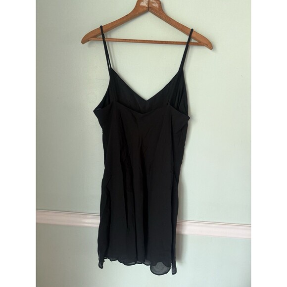 Vtg Y2K All That Jazz Mini Slip Dress Md 90s Whimsigoth Goth 9/10 witchy - Picture 2 of 3